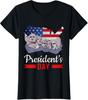 Presidents Day Funny American Presidents Costume Ladies' Crewneck T-Shirt Unisex T-Shirt