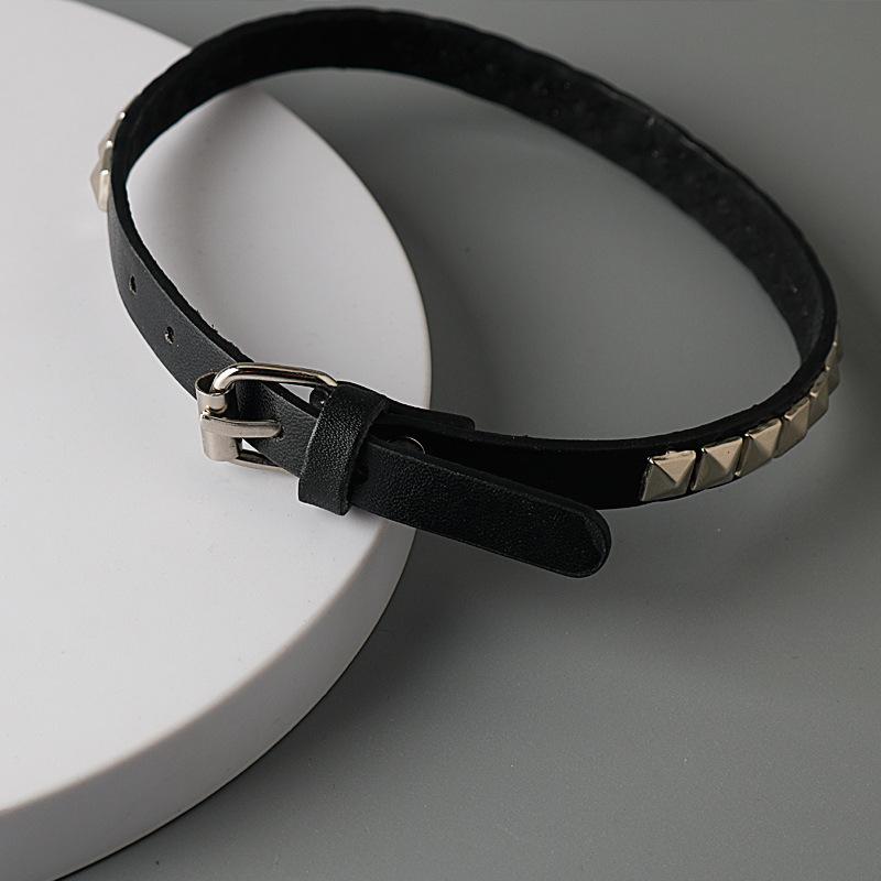 Anime Death Note Halskette Misa Amane Leder Choker Halsketten für Männer Frauen Hip Hop Punk Nietenhalsband Cosplay Schmuck Geschenke