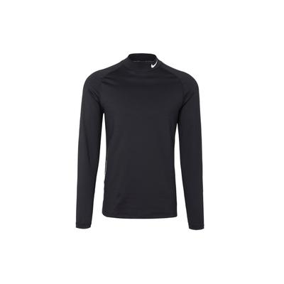 Pro Besticktes Logo Einfarbig Langarm Fitness Top Herren Tops Schwarz DQ6608-010