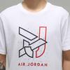 Jordan T Shirts Men's White Crew Neck Moderate Straight Fit CN3585-100