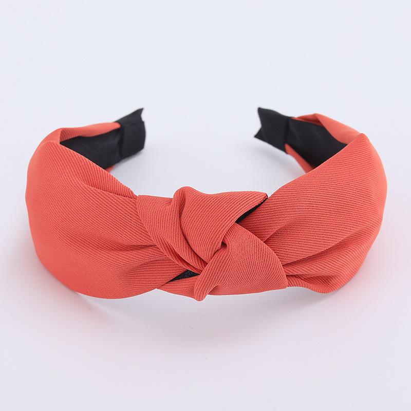 Minimalistische Damen Stirnbänder Einfarbiges Köpergewebe Geknotete Haarbänder für Damen Mädchen Lässig Einkaufen Reisen Kopfschmuck Accessoires