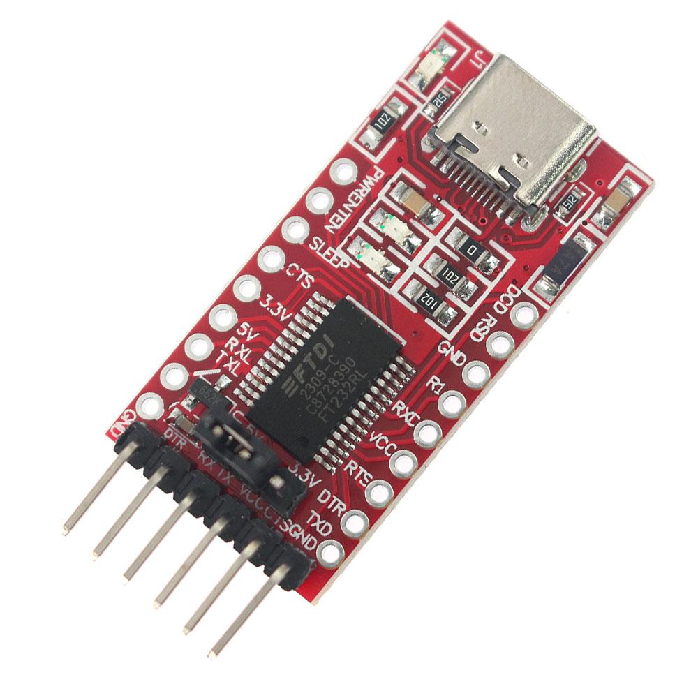 FT232RL USB To TTL Serial Port Module 3.3V 5V USB TO TTL 232 FT232 TYPE-C/Mini FT232RL Module for Arduino DIY