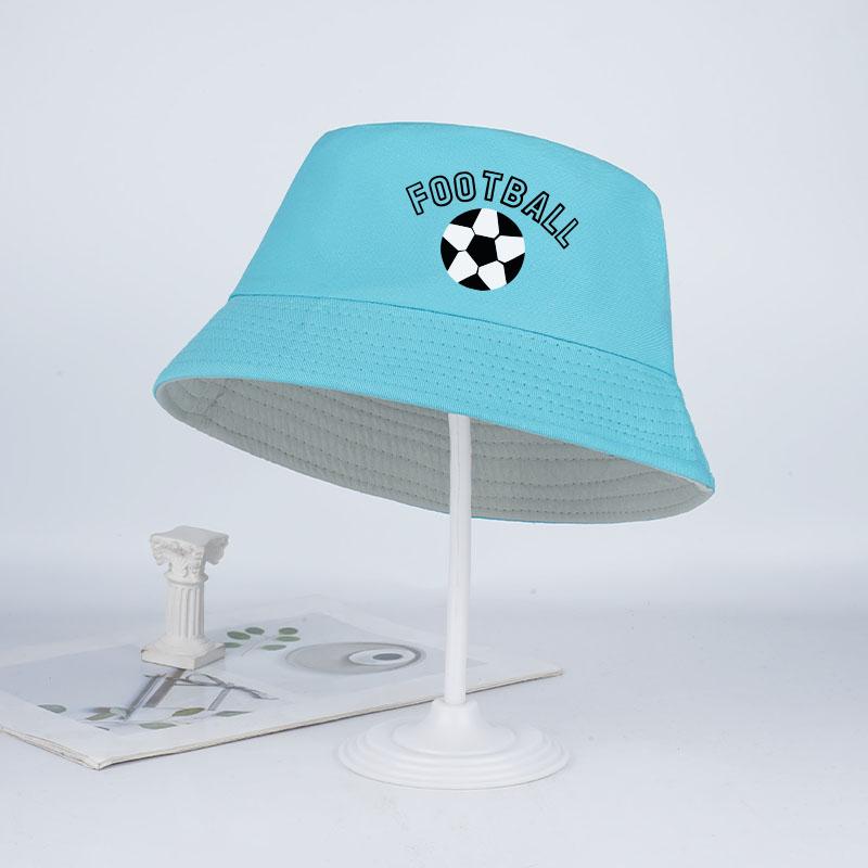 Cute “FOOTBALL” Kids' Bucket Hat: Breathable, Foldable, UV-Protective—Perfect Gift for Young Boys and Girls Who Love Soccer