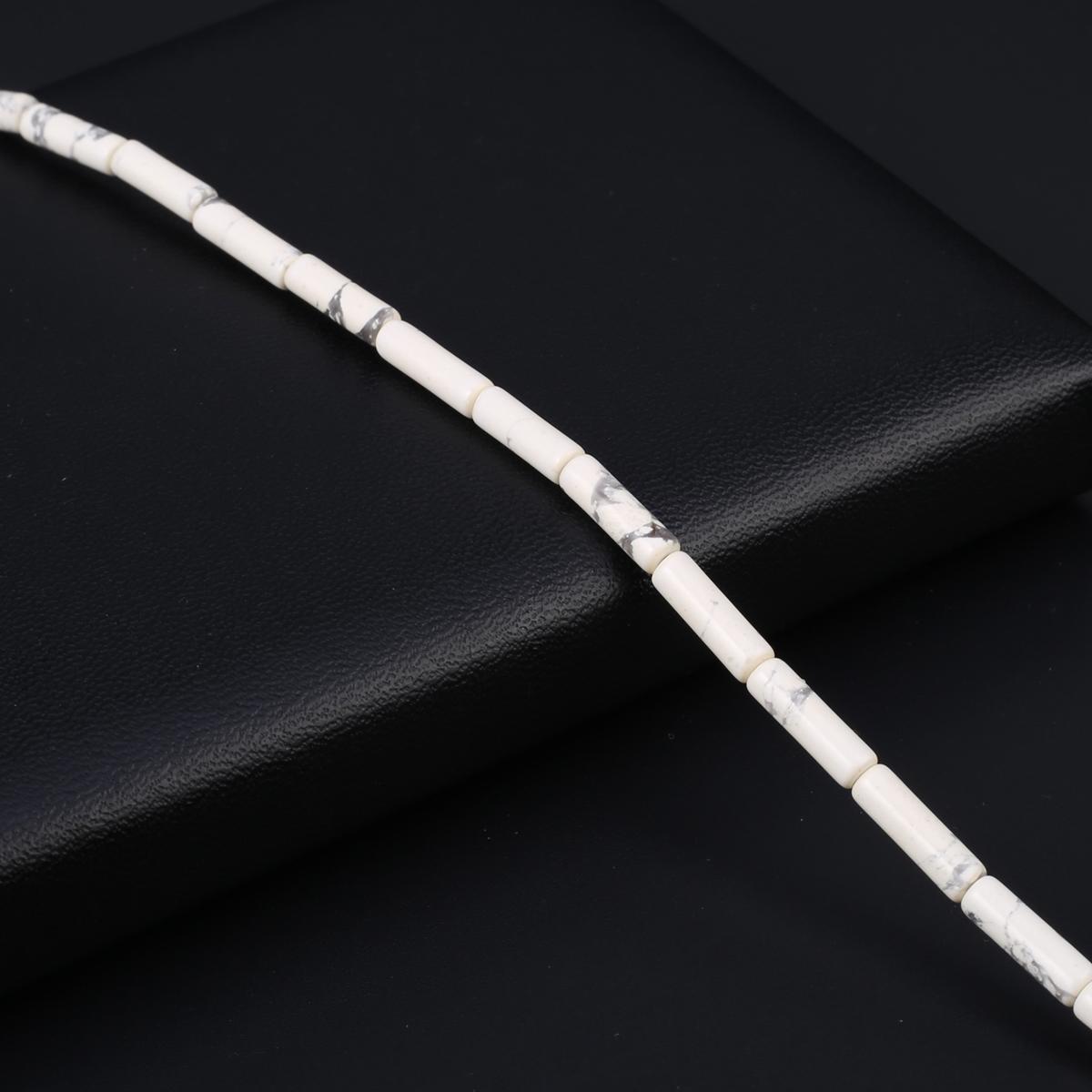 

Бусины из натурального камня золотой лебедь/бирюза цилиндрические изолирующие бусины для изготовления ювелирных изделий DIY ожерелье браслет серьги аксессуар 5x14mm