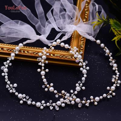 YouLaPan Kralen Kristal Bruids Huwelijks Riem Handgemaakte Parel Sjerp Riem voor Vrouw Jurk Strass Sieraden Accessoires SH03