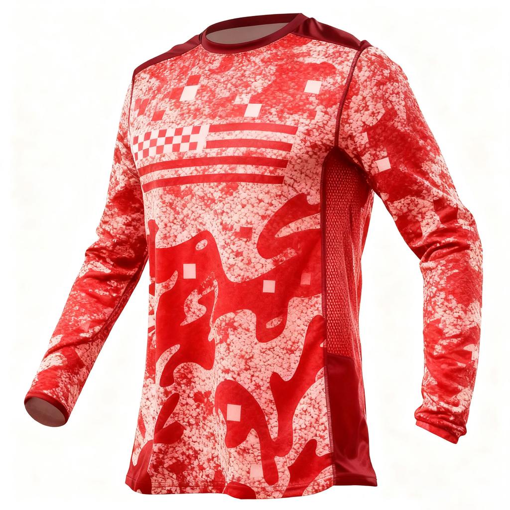 3D-gedruckte Modemarke Camping-T-Shirt Motorrad-Aufdruck Radsport Langarmshirt Outdoor Motorradreisen Schnelltrocknendes Oberteil
