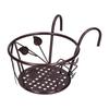 Wrought Iron Flower Rack Hanging Type Wall Mount Flower Pot Holder Modern Style Multi-layer Plant Display Stand