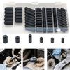 Rubber Vacuum Cap Assortment Kit 6 Sizes Set Black for Carburetor Manifold Leak Vacuum Dust Cover