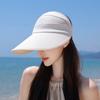 Summer Outdoor Big Eaves Sunscreen Hat Cycling Breathable Sun Hat Children's Casual Fashion Versatile Face Small Empty Top Hat