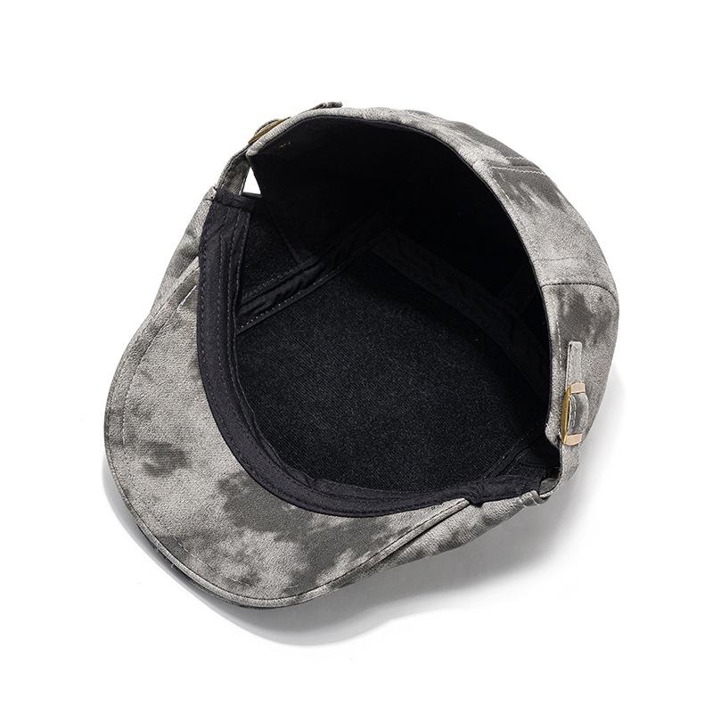 Cap Beret Autumn Winter Thick Warm Forward Cap Men Big Head Circumference Newsboy Cap