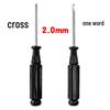 Phillips & Flathead Toy Repair Screwdriver Set - 2mm, 2.5mm, 3mm with Small Black Handle