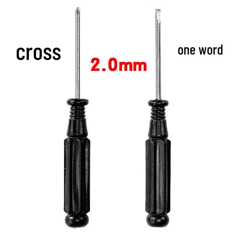 Phillips & Flathead Toy Repair Screwdriver Set - 2mm, 2.5mm, 3mm with Small Black Handle