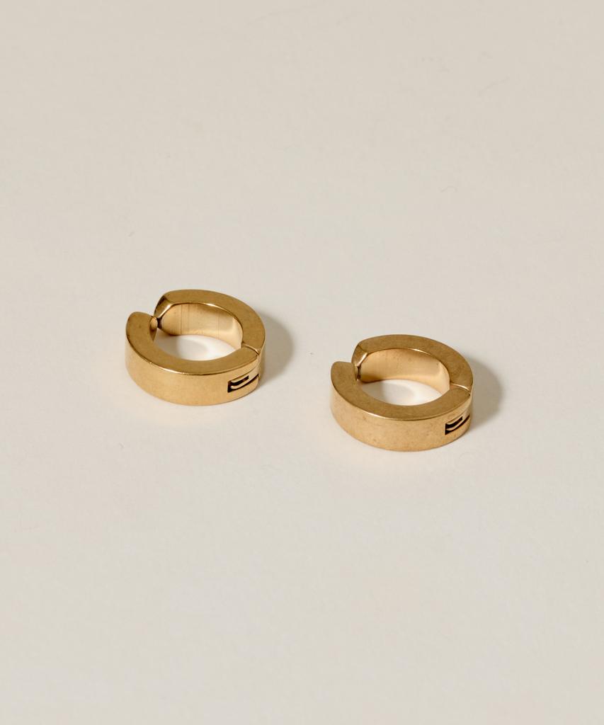 Novice Tokyo Hoop Earrings [Unisex] Hoop EarringStainless / Gold