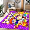 Rugrats: Playtime Chaos Themed Anti-Slip Rugs - Polyester Home Decor, Suitable for Bedrooms, Living Rooms, Doorways, Studios, and Decorations