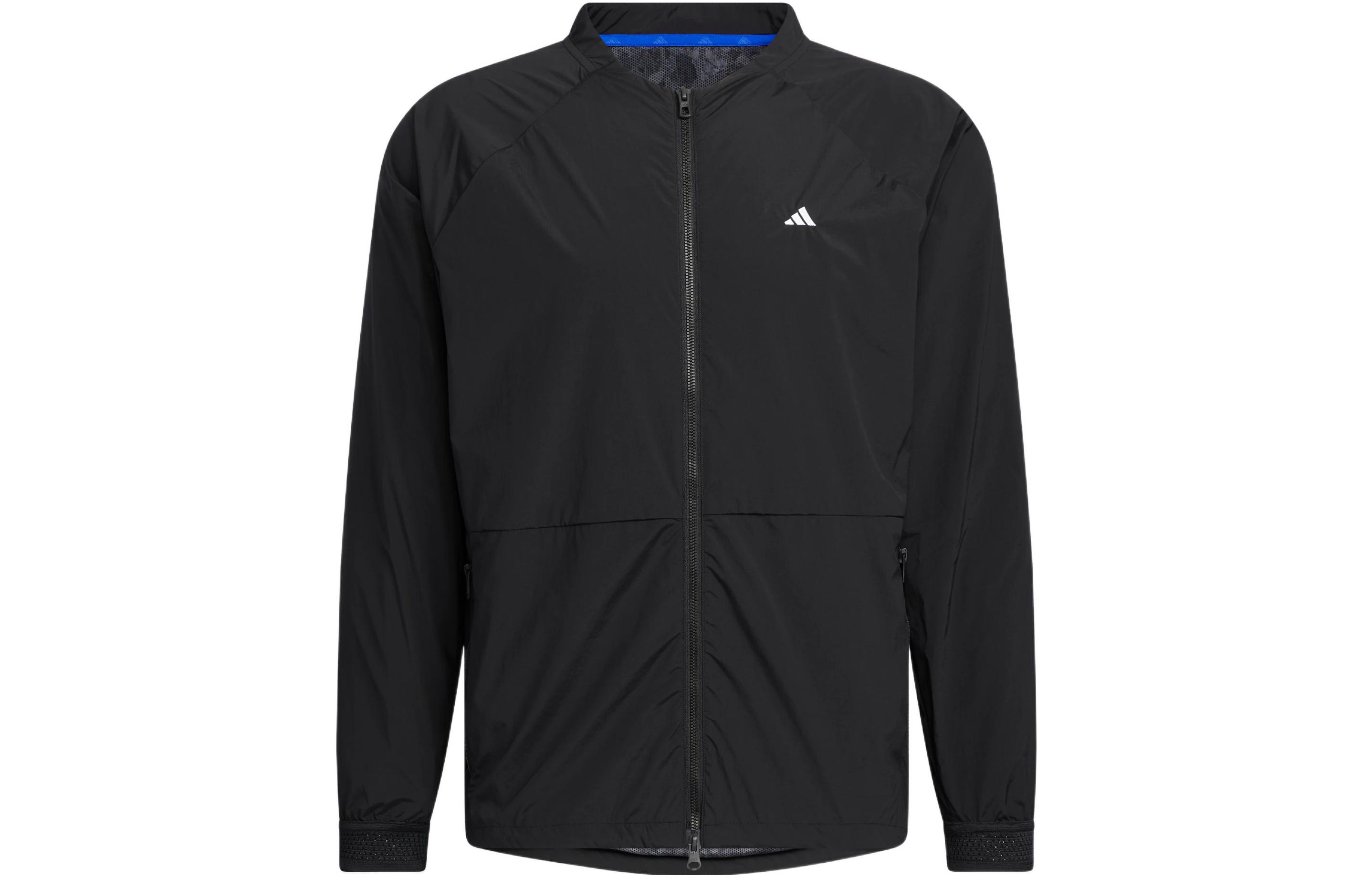 Adidas Jackets Men s Black Stand Collar Moderate Other HT0005 S