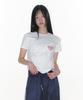 AMES-WORLDWIDE Ames Hotfix Crop Tee White
