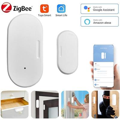 Tuya Zigbee Senzor Dveří a Oken Chytrý Bezpečnostní Alarm Detektory Otevření/Zavření Domácí Proti Vloupání Dveřní Kontaktní Senzor Google Home Alexa