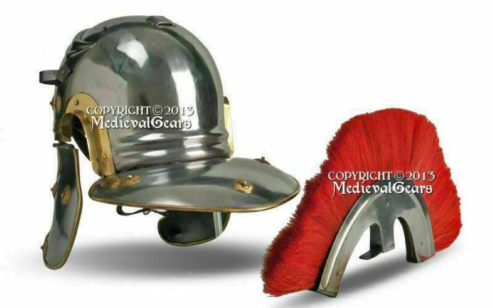 Medieval Roman Centurion Helmet Roman Design Engraved Helmet Handmade Gift