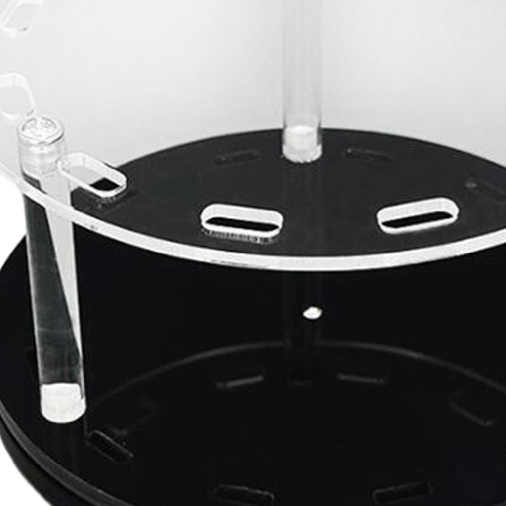 12 Slots Tweezers Shelf Holder, Acrylic Eyelash Extension Tools Storage Holder for Nail Salon,