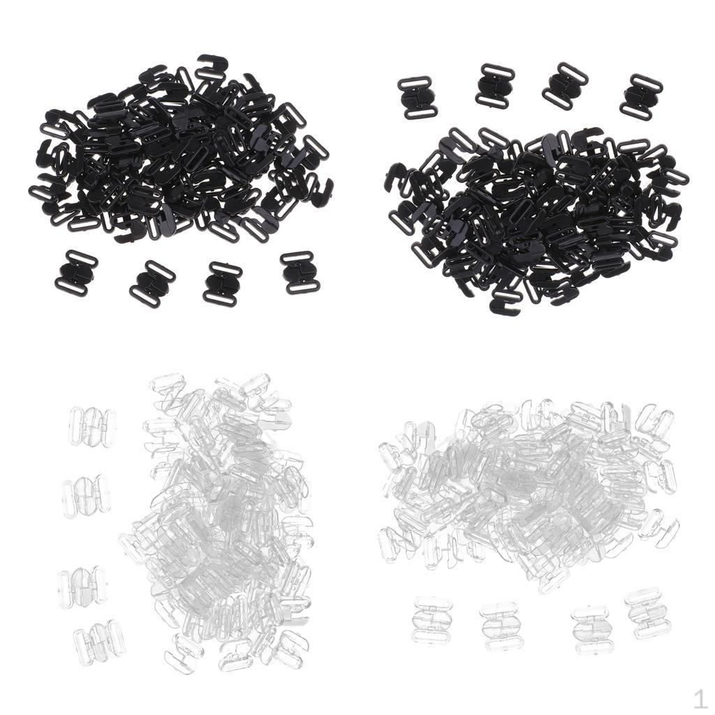 200 Sets Plastic Bikini Bra Clips Hooks Accessory Tape Closure Hook & Clasp Fasteners