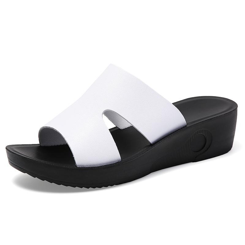 2025 New Fashion Summer Women's Sandals Luxury Wedges Slippers Black Platform Shoes for Women Shoes Zapatos De Mujer