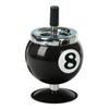 Stylish Metal Ashtray Billiards   Shape Large Capacity Windproof Ashtray for Indoor Outdoor Use