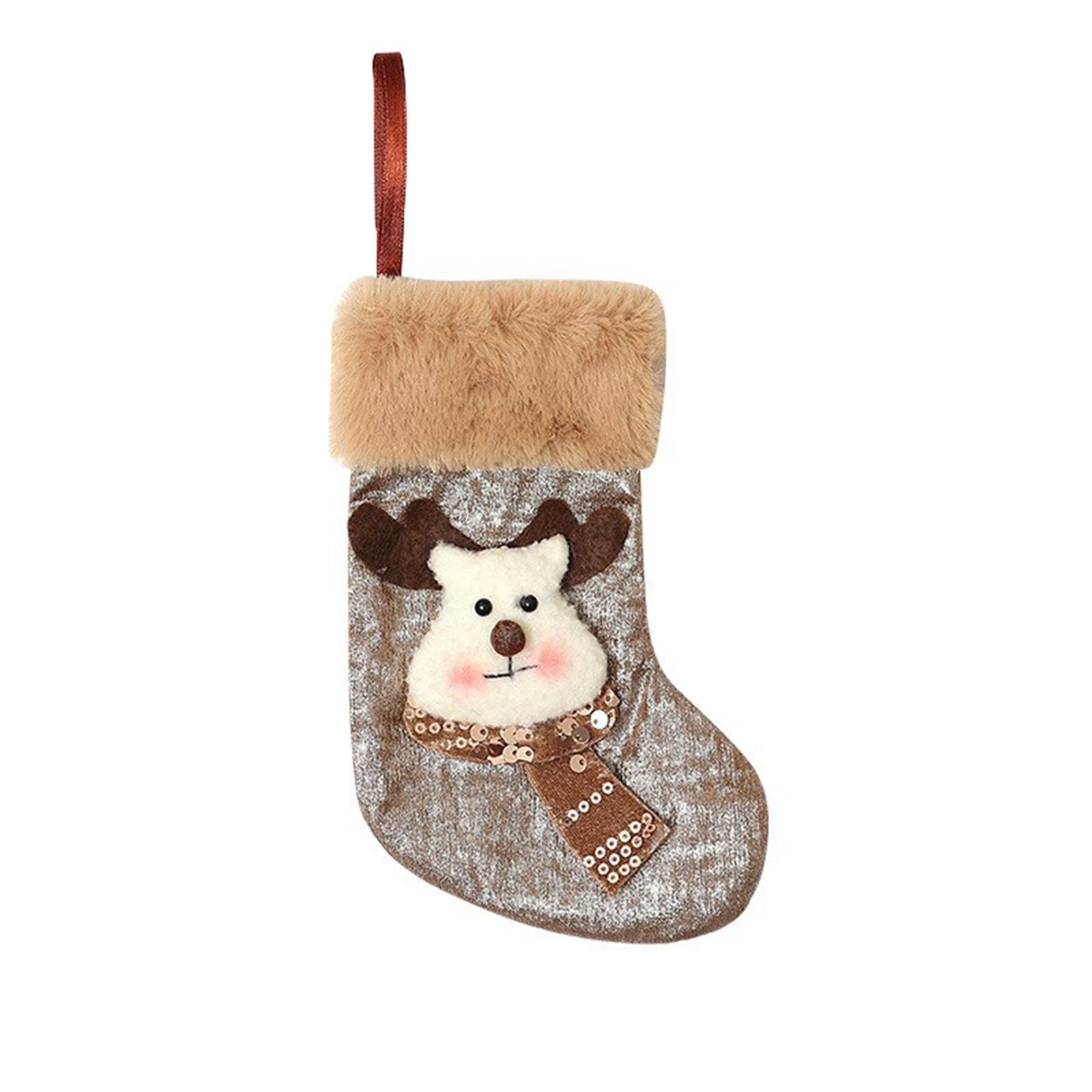 

Рождественские чулки, Рождественские украшения, Украшения для рождественской елки, Подарочные мешки Санты, Маленькие чулки. One Size