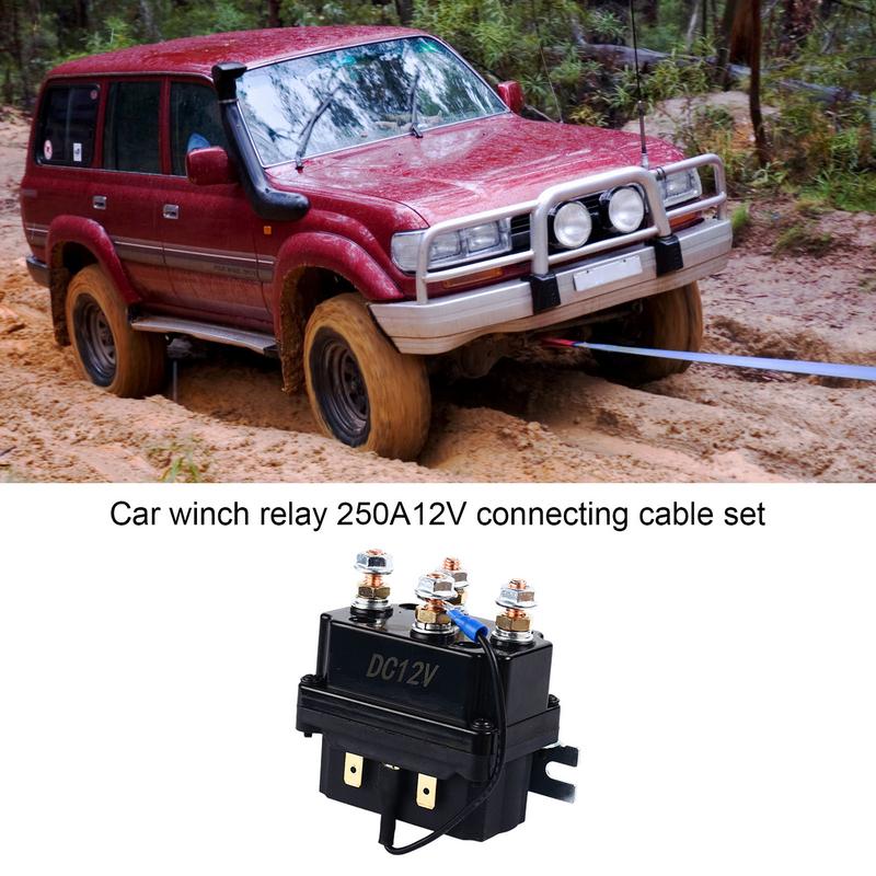 Winch Solenoid Relay Kit Practical Winch Solenoid Winch Control Box Sturdy Electric Winch Relay Automotive Relays Kit For Cars