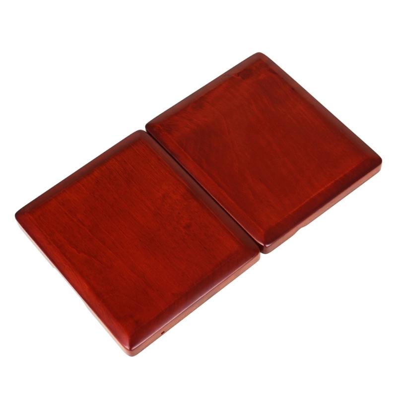 Portable Bassoon Reed Organizer Case Portable Wood Storage Box Reed Holder Protective Case Wood Texture for 5 Reed