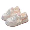 Popular star board shoes women's 2025 spring and summer platform mesh breathable bread shoes Korean version niche versatile sports shoes