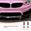 2PCS Heart Shaped Car Handle Straps, Rear Bumper Warning Keychain Ring With Drift Charm For Car Exterior Interior Accessories (Pink)