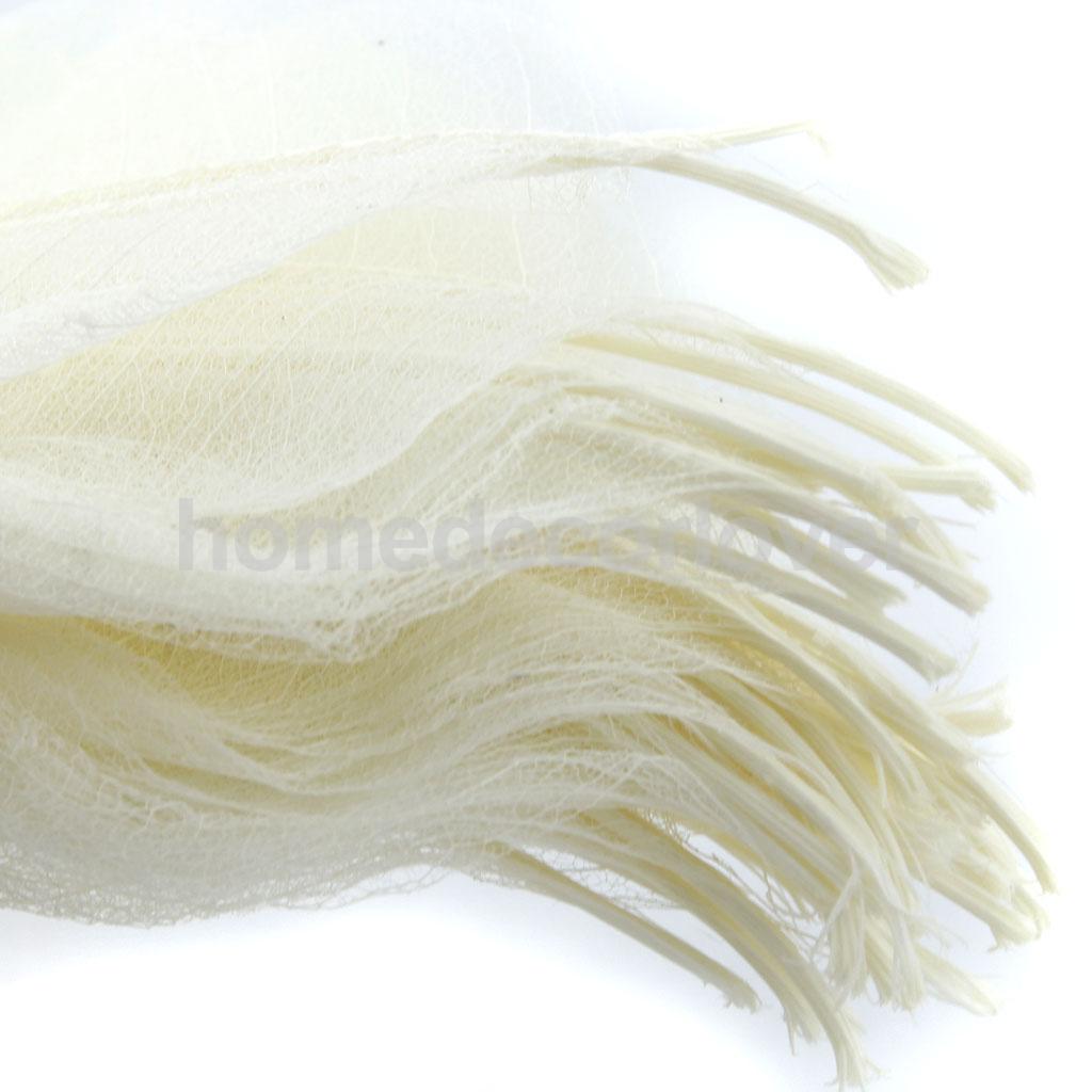 50Pcs Natural Magnolia Skeleton Leaf Leaves DIY Crafts Card Making Scrapbooking White