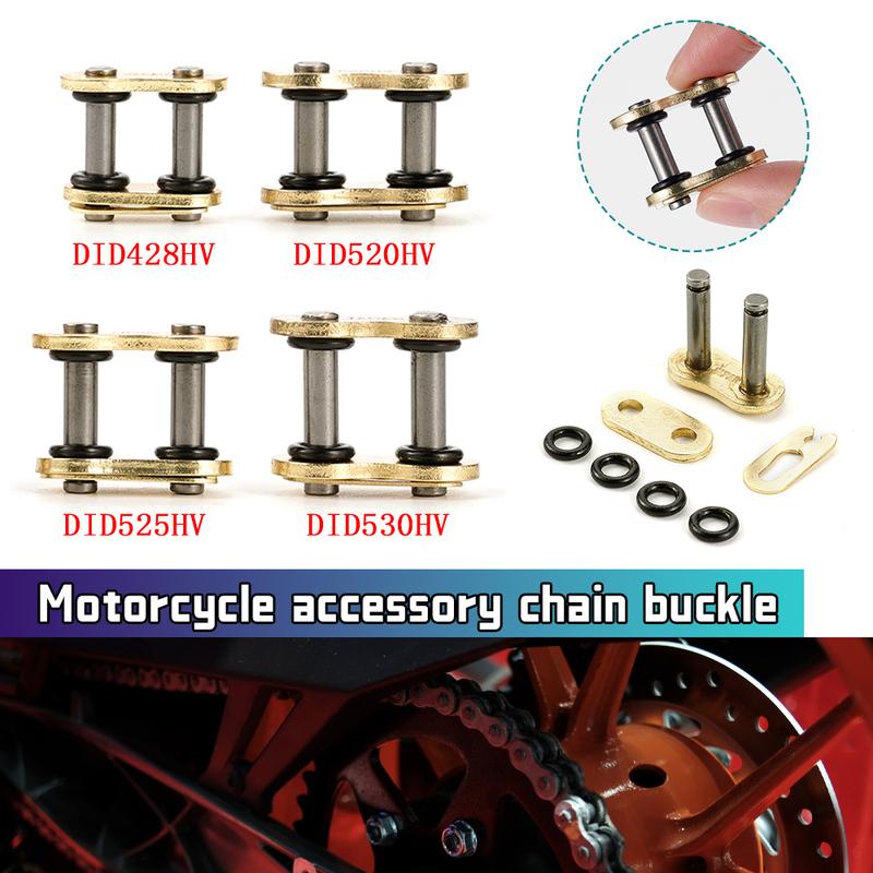 Motorcycle Chain Buckle Ring Link 428 520 525 530 Heavy Chain Connecting Connector Master Joint Link With O-Ring Chain Lock