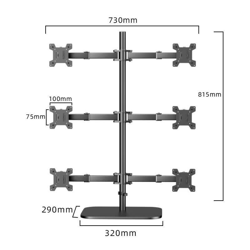 Aokewen Dual Monitor Desk Mount for 17-24 Inch Screens