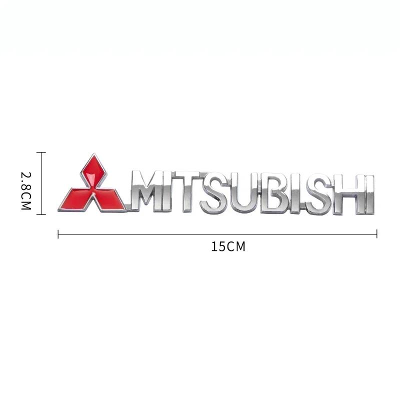 Pour Mitsubishi RALLIART ASX Triton Outlander Lancer Mirage Xpander Triton Métal 3D Badge de Calandre Avant de Voiture Autocollant de Coffre Arrière