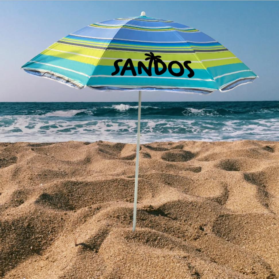 Guarda-sol de praia - riscas