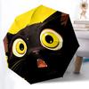 1 Stück Katze Mond Automatischer Öffnungs-/Schließschirm, Tragbarer Faltregenschirm, Kompakter Reiseschirm für, Geburtstag-/Weihnachtsgeschenk 5149