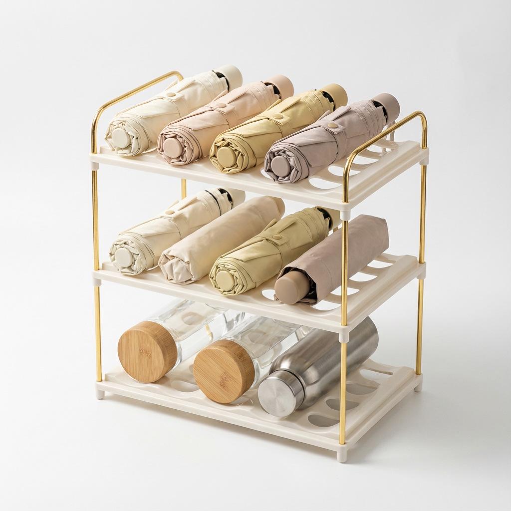 Stackable Kitchen & Refrigerator Water Bottle and Wine Storage Rack