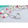 Simple Love Pendant Necklace Platinum-Plated Women'S Collarbone Chain Jewelry
