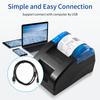 BISOFICE 58mm Thermal Receipt Printer Desktop USB&BT Wireless Connection Printer Barcode Logo