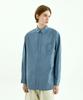 MINIMALPROJECT 40-Count High Density Bio Comfy Collar Hidden Button Cotton Shirt Mls227 [Blue]