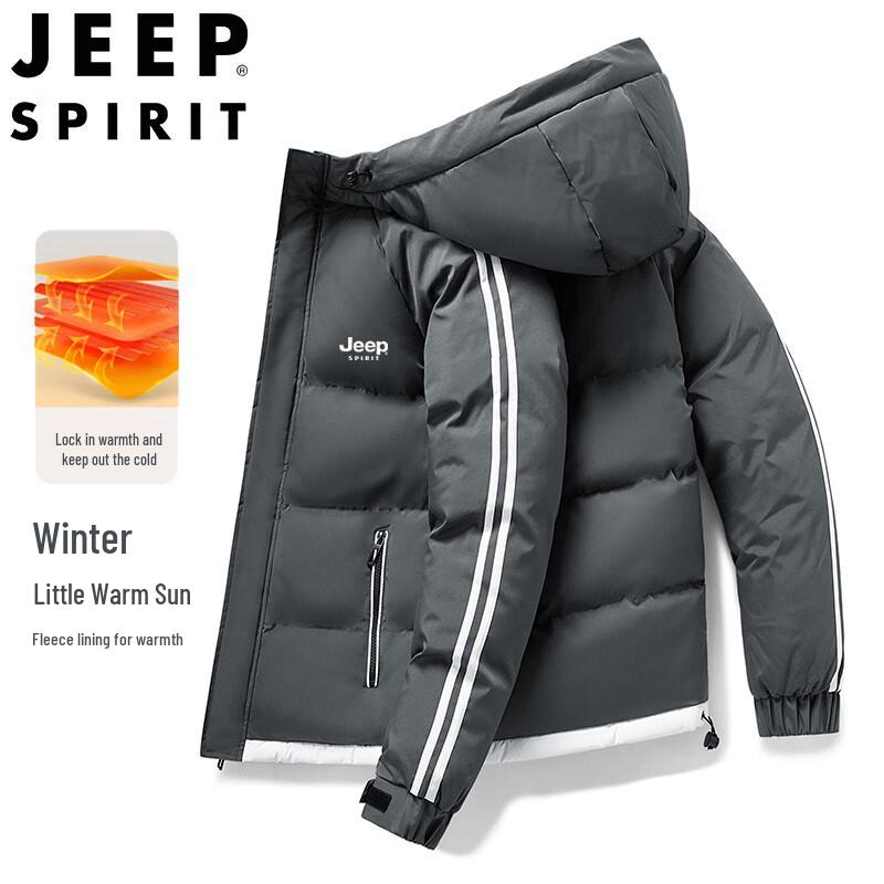 

JEEP SPIRIT Men s Hooded Puffer Jacket M