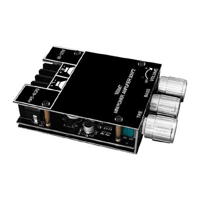 Bluetooth-compatible Sound Power Amplifier 2x50W Stereo TrebleBass Car Home