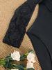 Plus Size Lace See-through Bodysuit with Open Crotch and Hollow-out Design
