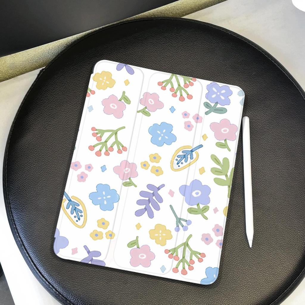 Floral Smart PU Case for IPad 10th Generation IPad Air 5 4 IPad Pro 11 2022 2018 9.7 5/6th Air 2/3 10.5 10.2 7th 8th 9th Gen