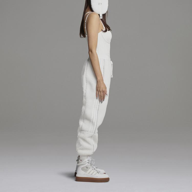 Adidas Originals X Ivy Park Co-Branded Velvet Sweatpants Unisex Bottoms Bright-White H21204