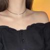 Anhänger Halskette Einfache Perlenkette Elegante Kette Choker Legierung Material