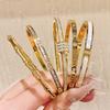 Golden Womens Bracelet Titanium Jewelry 18K Gold-plated Waterproof Rust Proof Non Color Changing Mens and Womens Couple Jewelry