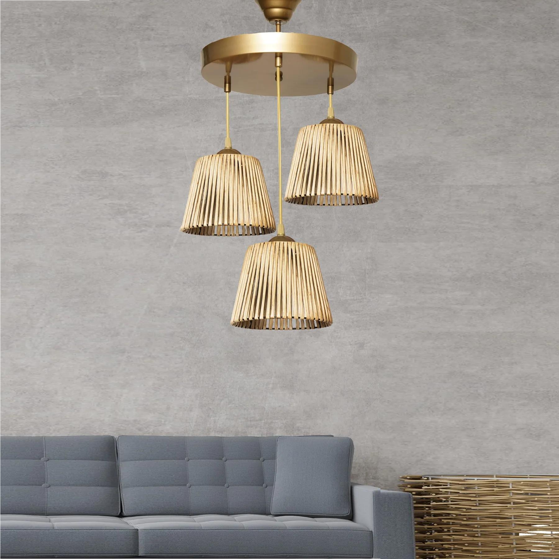 

Люстра Faible Triple Natural