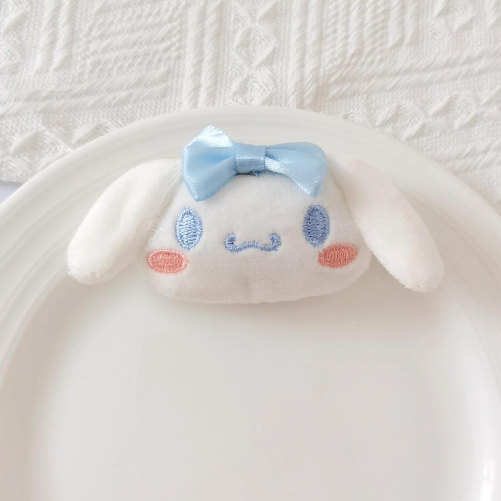 Sanrio My Melody & Cinnamoroll Plush Headband, Brooch & Bag Charm